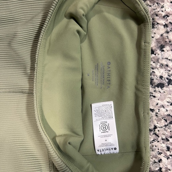 Athleta Elation RibTight Sage Green Leggings Size M - Picture 5 of 6